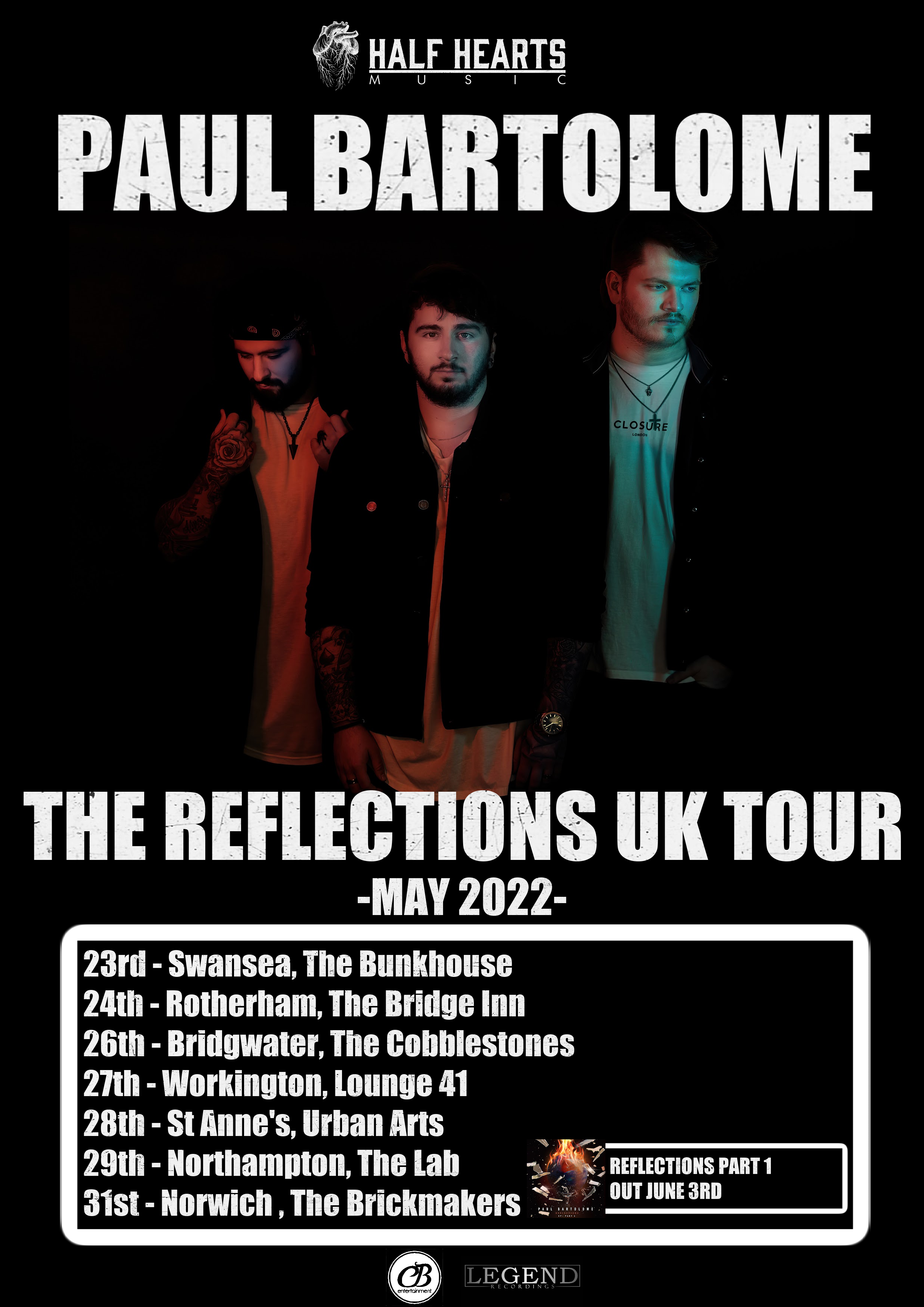 Paul Bartolome Announces U.K. Headline Tour