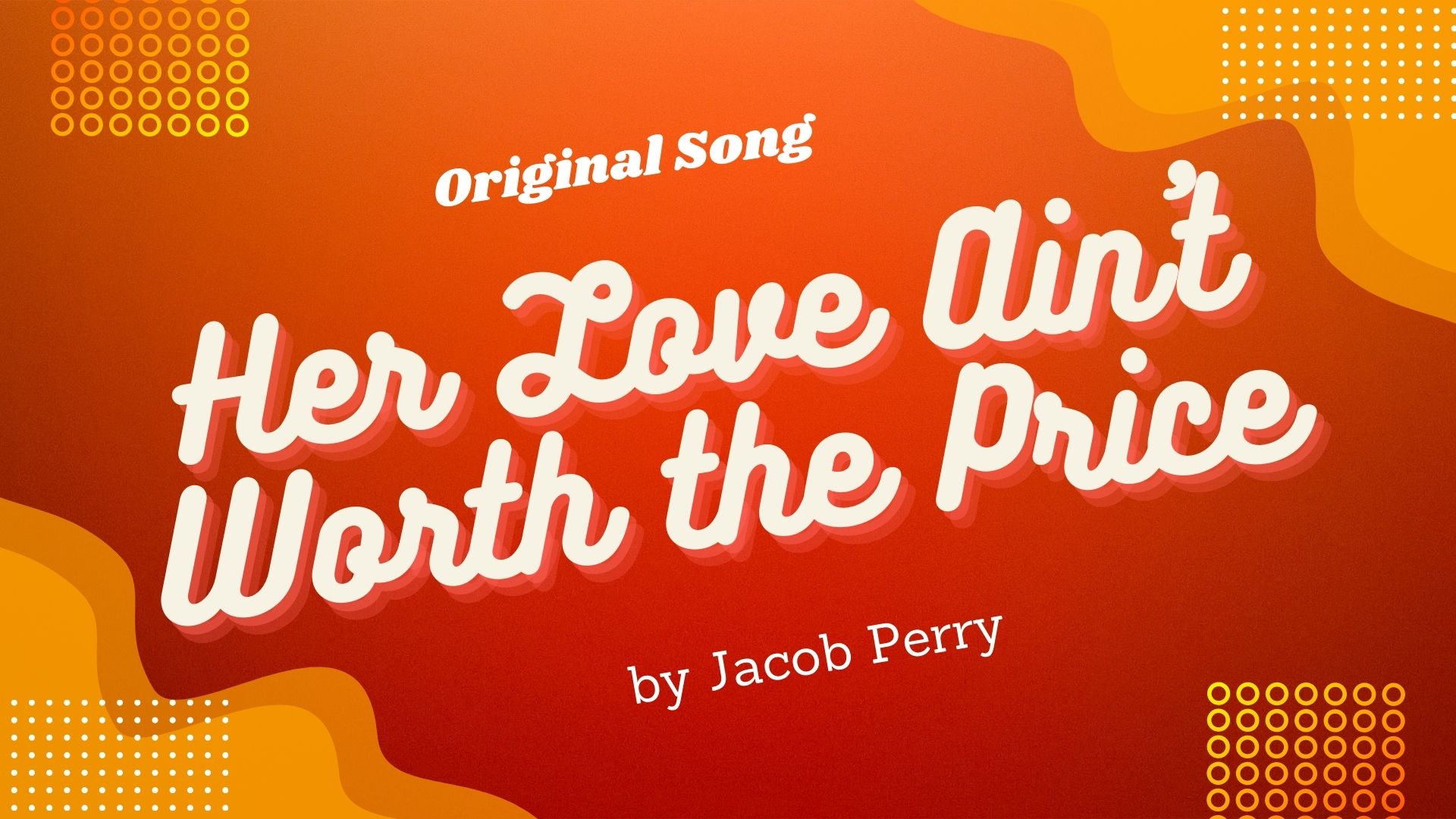 ‘Her Love Ain’t Worth The Price’ is the entertaining new country/folk single from ‘Jacob Perry’.